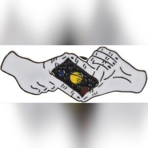 Picture the Universe Cosmic Good Night Saturn Planet Enamel Metal Pin